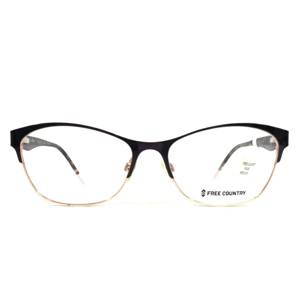 Free Country Eyeglasses Frames FW305 EGG Eggplant Cat Eye Full Rim 54-16-140